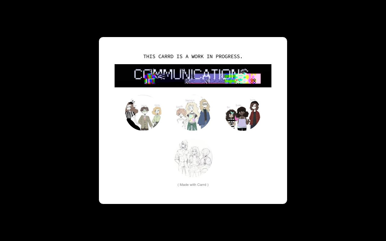 Carrd profile picture for @communications